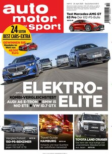 Titelblatt der Zeitschrift auto motor und sport im Geschenkabo