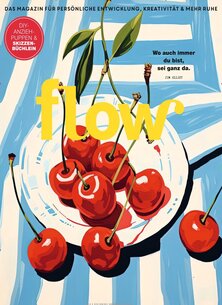 Titelblatt der Zeitschrift flow Leser werben