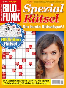Titelblatt der Zeitschrift Bild + Funk Spezial Rätsel im Prämienabo