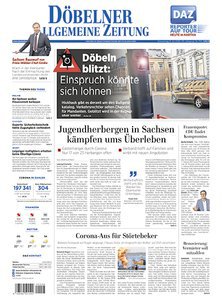 Titelblatt der Zeitschrift Döbelner Allgemeine Zeitung