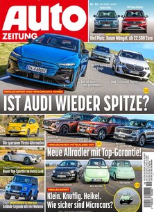 Titelblatt der Zeitschrift AUTO ZEITUNG im Prämienabo