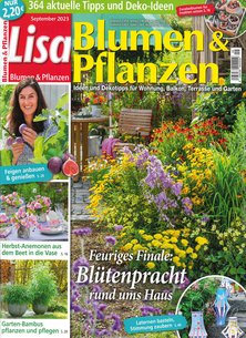 Titelblatt der Zeitschrift Lisa Blumen & Pflanzen Leser werben