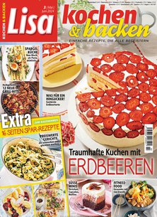 Titelblatt der Zeitschrift Lisa Kochen & Backen im Prämienabo