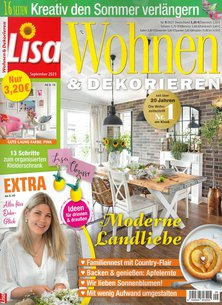 Titelblatt der Zeitschrift Lisa Wohnen & Dekorieren im Geschenkabo