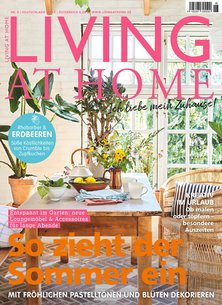 Titelblatt der Zeitschrift LIVING AT HOME Leser werben