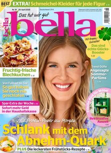 Titelblatt der Zeitschrift bella im Prämienabo