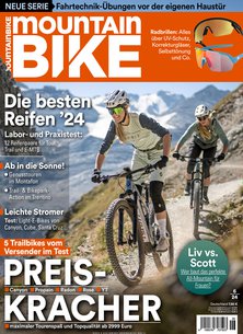 Titelblatt der Zeitschrift MountainBIKE im Prämienabo