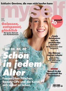 Titelblatt der Zeitschrift myself im Geschenkabo