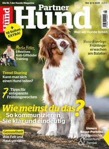 Titelblatt der Zeitschrift Partner Hund Leser werben