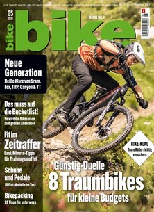 Titelblatt der Zeitschrift bike im Prämienabo