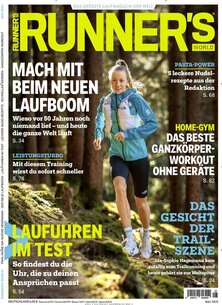 Titelblatt der Zeitschrift RUNNER'S WORLD im Geschenkabo