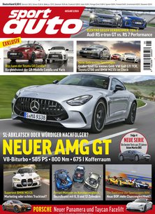 Titelblatt der Zeitschrift sport auto Leser werben