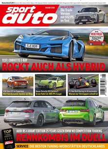 Titelblatt der Zeitschrift sport auto im Geschenkabo