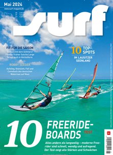Titelblatt der Zeitschrift surf im Prämienabo
