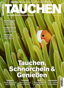 Titelblatt der Zeitschrift tauchen im Geschenkabo