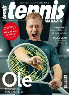 Titelblatt der Zeitschrift tennis MAGAZIN im Geschenkabo