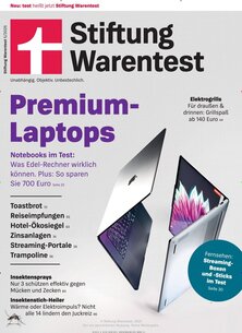 Titelblatt der Zeitschrift Stiftung Warentest im Prämienabo