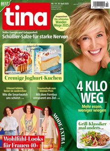 Titelblatt der Zeitschrift tina im Geschenkabo