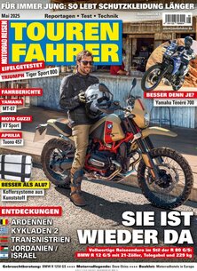 Titelblatt der Zeitschrift TOURENFAHRER im Prämienabo