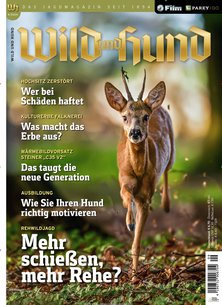 Titelblatt der Zeitschrift Wild und Hund Leser werben