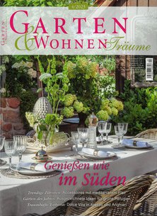 Titelblatt der Zeitschrift Garten & Wohnen Träume im Geschenkabo