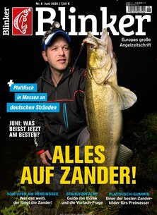 Titelblatt der Zeitschrift Blinker im Geschenkabo