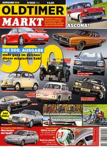 Titelblatt der Zeitschrift Oldtimer Markt im Prämienabo