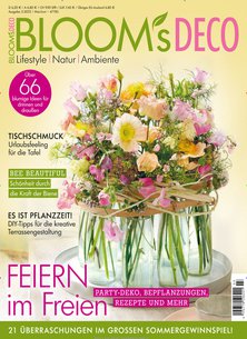 Titelblatt der Zeitschrift Blooms im Prämienabo