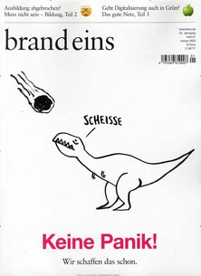 Titelblatt der Zeitschrift Brand eins im Prämienabo