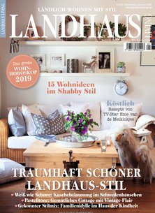 Titelblatt der Zeitschrift LANDHAUS LIVING im Geschenkabo