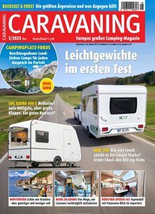 Titelblatt der Zeitschrift CARAVANING im Geschenkabo