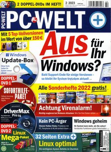 Titelblatt der Zeitschrift PC Welt plus im Geschenkabo