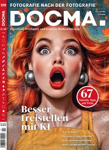 Titelblatt der Zeitschrift DOCMA Magazin für digitale Bildbearbeitung im Prämienabo