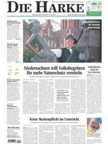 Titelblatt der Zeitschrift Die Harke