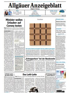 Titelblatt der Zeitschrift Allgäuer Anzeigeblatt