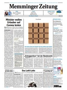 Titelblatt der Zeitschrift Memminger Zeitung