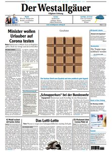 Titelblatt der Zeitschrift Der Westallgäuer