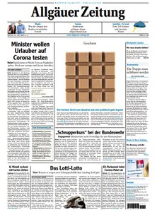 Titelblatt der Zeitschrift Allgäuer Zeitung