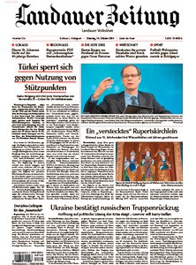 Titelblatt der Zeitschrift Landauer Zeitung