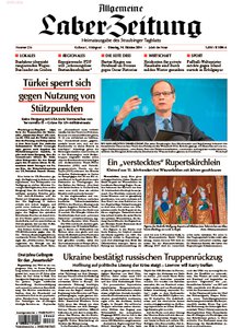 Titelblatt der Zeitschrift Allgemeine Laber-Zeitung