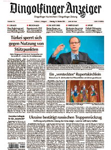 Titelblatt der Zeitschrift Dingolfinger Anzeiger