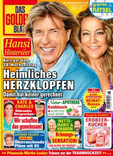 Titelblatt der Zeitschrift DAS GOLDENE BLATT im Geschenkabo