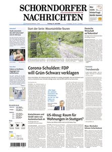 Titelblatt der Zeitschrift Schorndorfer Nachrichten