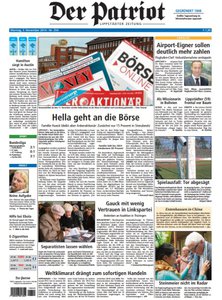 Titelblatt der Zeitschrift Der Patriot