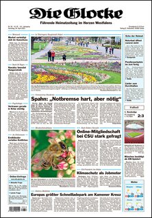 Titelblatt der Zeitschrift Die Glocke