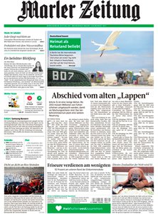 Titelblatt der Zeitschrift Marler Zeitung