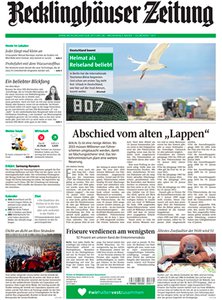 Titelblatt der Zeitschrift Recklinghäuser Zeitung