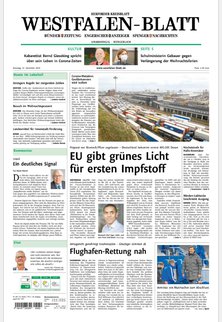 Titelblatt der Zeitschrift Die Lokalzeitung - WESTFALEN-BLATT