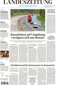 Titelblatt der Zeitschrift Landeszeitung für die Lüneburger Heide