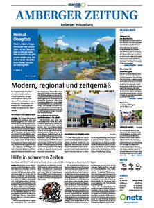 Titelblatt der Zeitschrift Amberger Zeitung